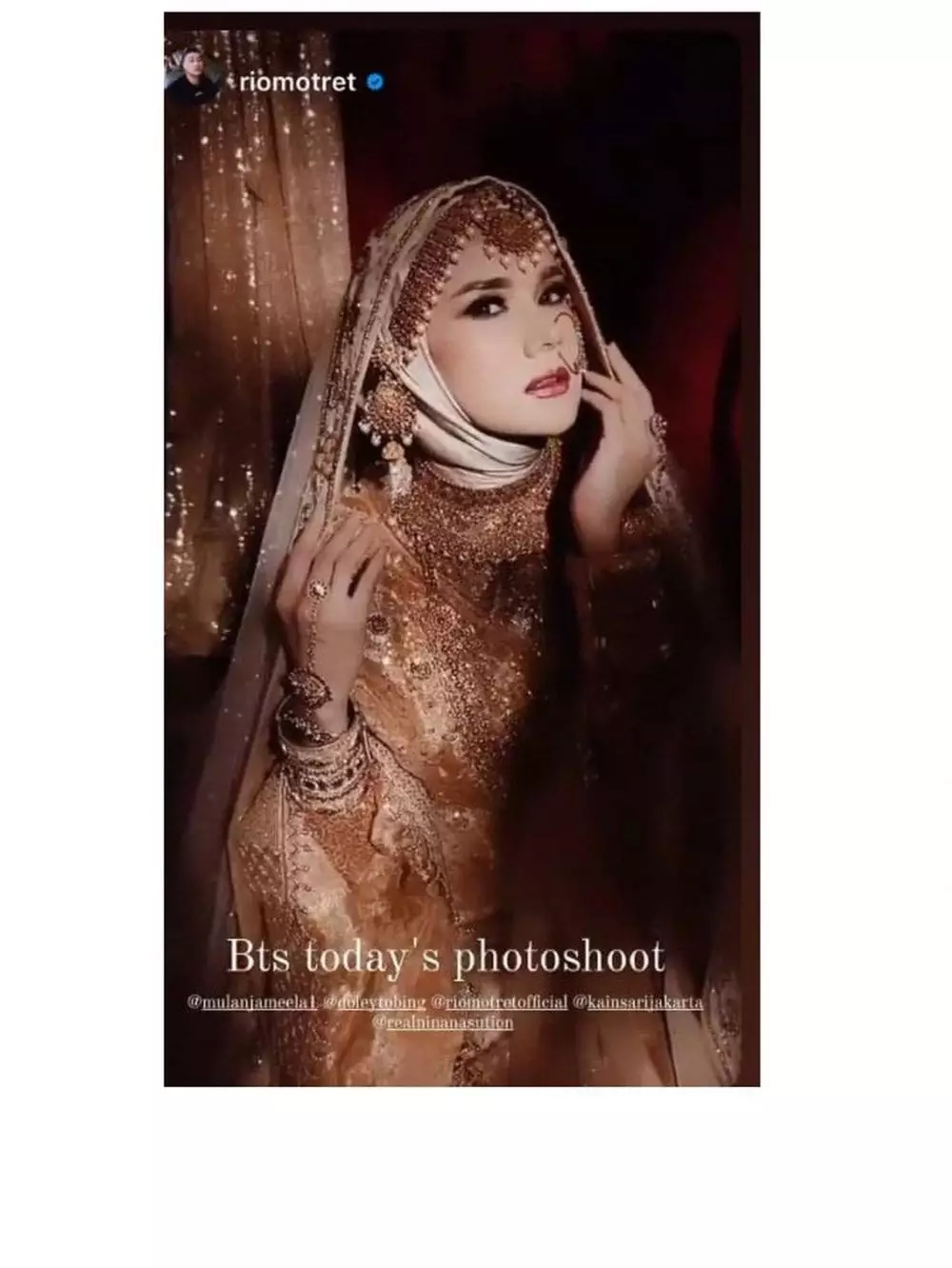 ahmad dhani dan mulan pemotretan Instagram