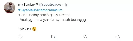 Cuitan lucu Saya Mau Melamar Anak Om © berbagai sumber Cuitan lucu Saya Mau Melamar Anak Om © berbagai sumber