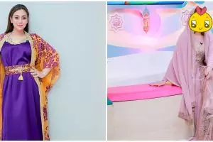 10 Pesona Celine Evangelista kenakan busana muslim, curi perhatian