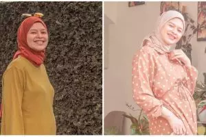 8 Gaya outfit Zhi Alatas saat hamil, bisa jadi inspirasi