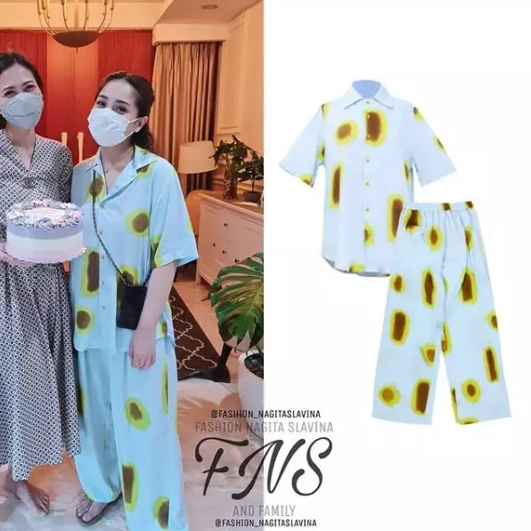 Taksiran harga baju piyama Nagita Slavina Instagram/@fashion_nagitaslavina