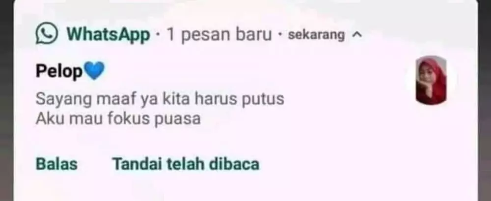 Chat lucu di bulan Ramadan © berbagai sumber