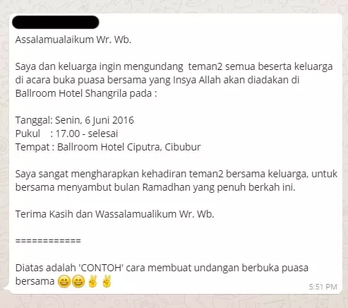 Chat lucu di bulan Ramadan © berbagai sumber