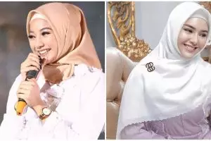 10 Beda gaya Amanda Manopo dan Glenca Chysara saat berhijab, memesona