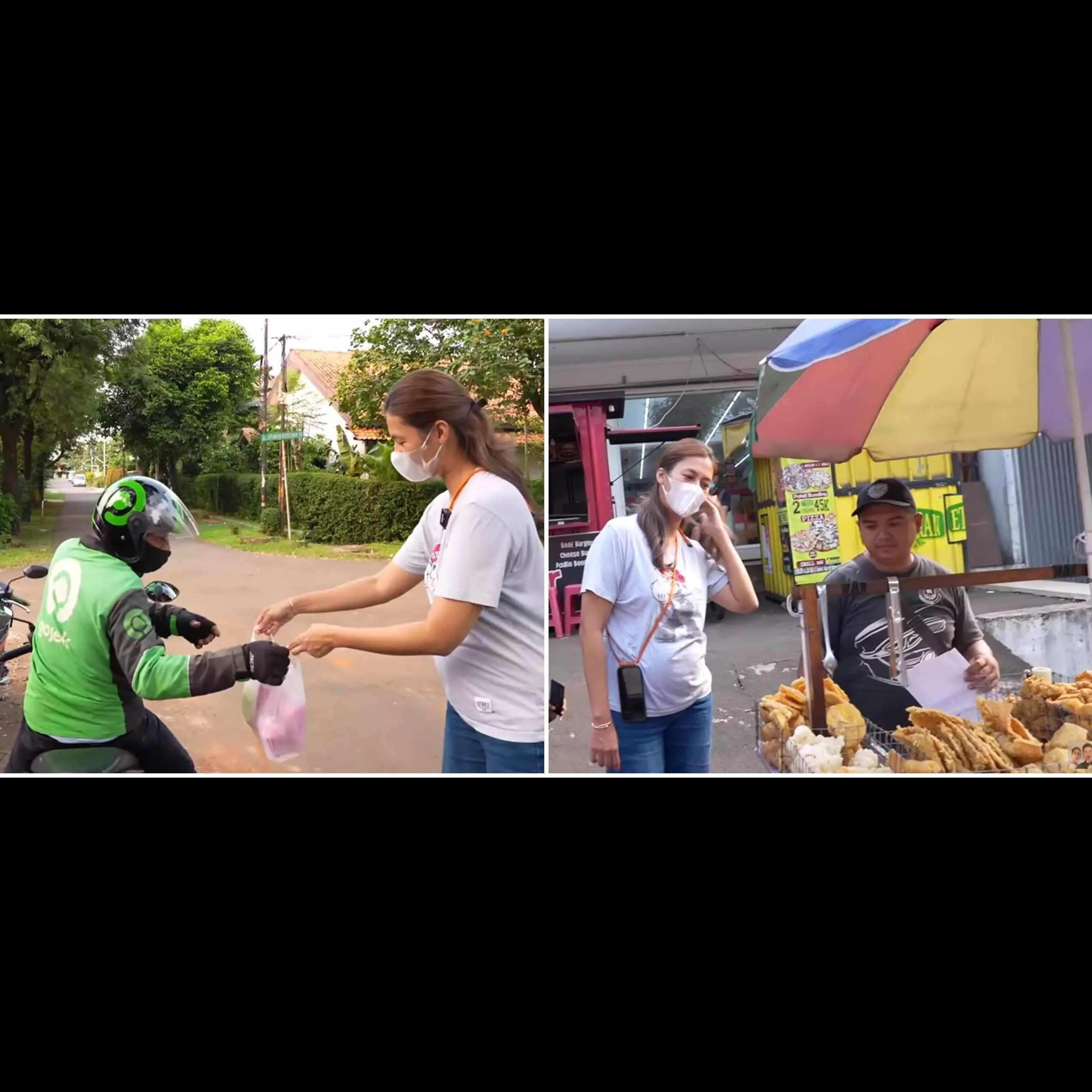 8 Momen Paula Verhoeven bagi-bagi takjil di jalanan, bikin salut