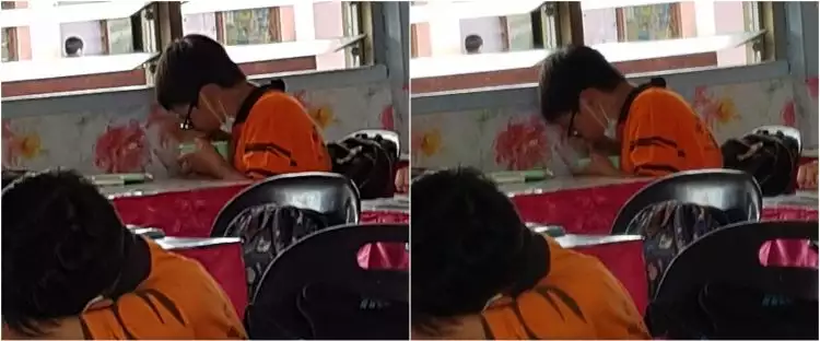 Viral siswa non muslim makan diam-diam demi hormati teman yang puasa