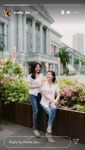 felicia tissue foto dengan sang ibu kenakan kebaya Instagram