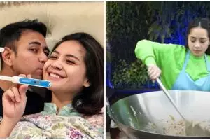 10 Momen Nagita Slavina masak untuk sahur karyawan & kuli bangunan