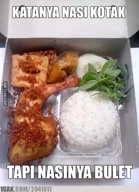 Potret lucu isi nasi kotak © berbagai sumber Potret lucu isi nasi kotak © berbagai sumber