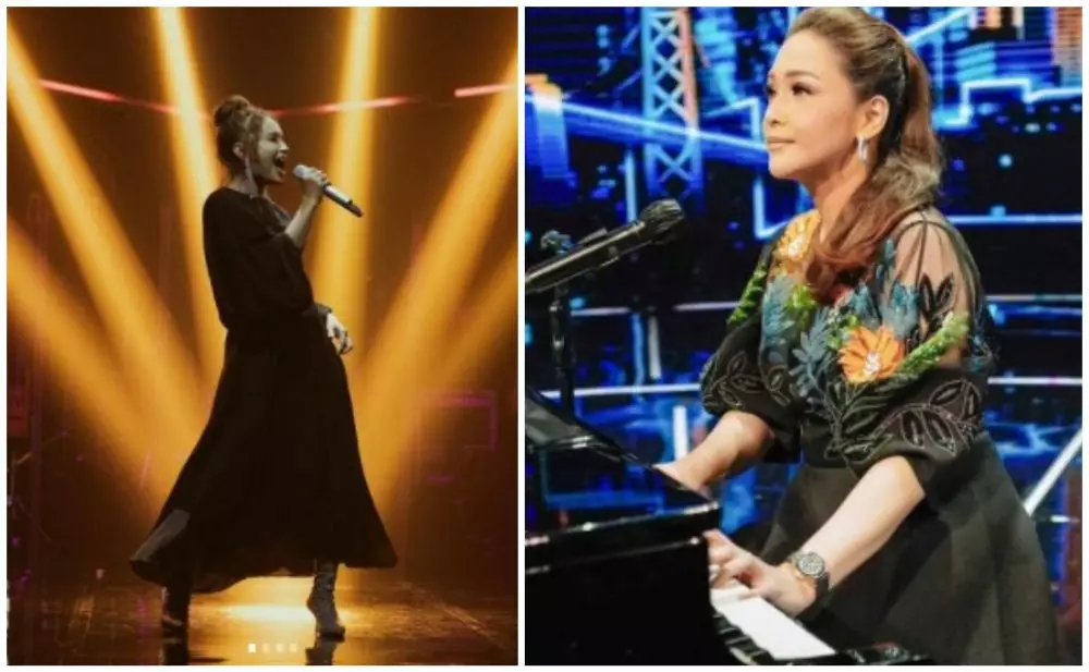 beda gaya Rossa dan Maia Estianty di panggung © berbagai sumber