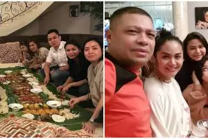 9 Momen bukber Yuni Shara bersaudara dari tahun ke tahun, menunya unik