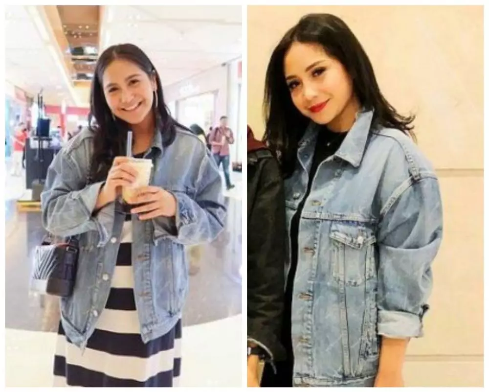 Beda gaya fashion Nagita Slavina dan Caca © berbagai sumber