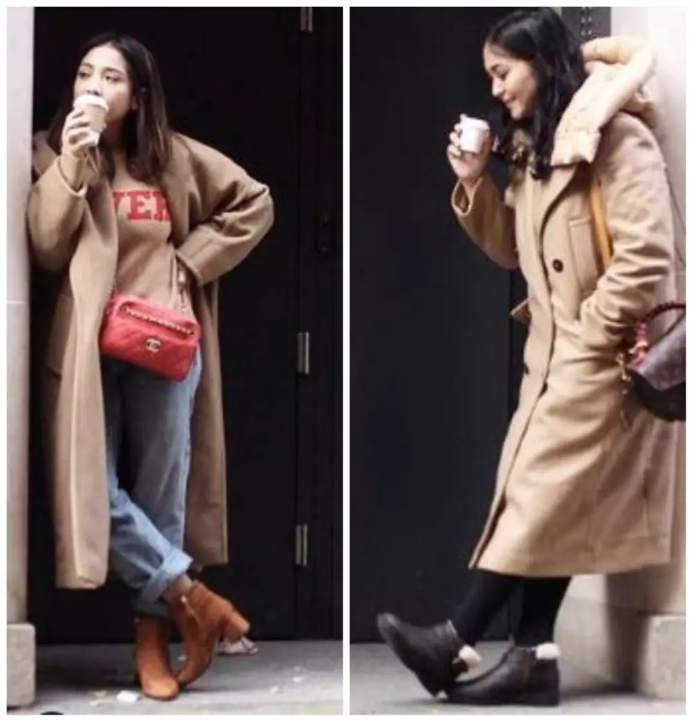 Beda gaya fashion Nagita Slavina dan Caca © berbagai sumber