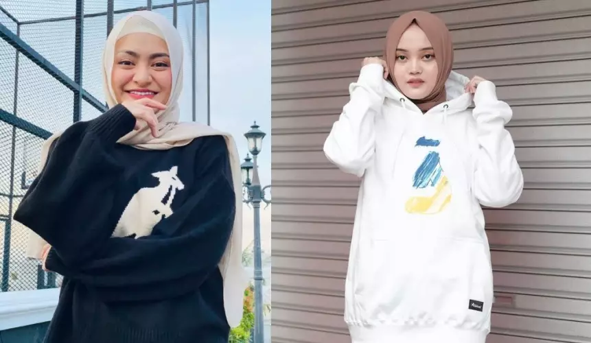Beda gaya Nathalie Holscher dan Putri Delina Instagram/@nathalieholscher dan @putridelinaa