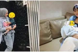 Beda gaya 8 mantan aktris Tukang Ojek Pengkolan saat momong anak