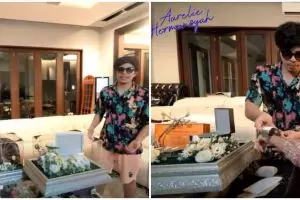 8 Momen Aurel buka seserahan dari Atta Halilintar, serba branded