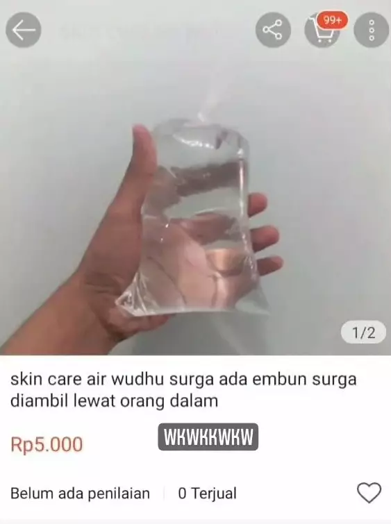 Potret lucu dagangan di onlshop © Twitter