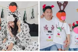 12 Gaya pemotretan keluarga Ryan Delon dan Sharena berbagai tema, unik