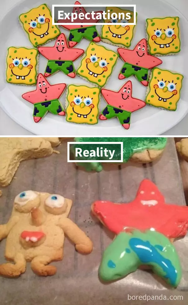 ekspektasi vs realita kue kering © 2021 berbagai sumber