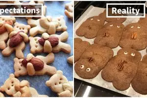 10 Potret ekspektasi vs realita kue kering, bikin senyum miris