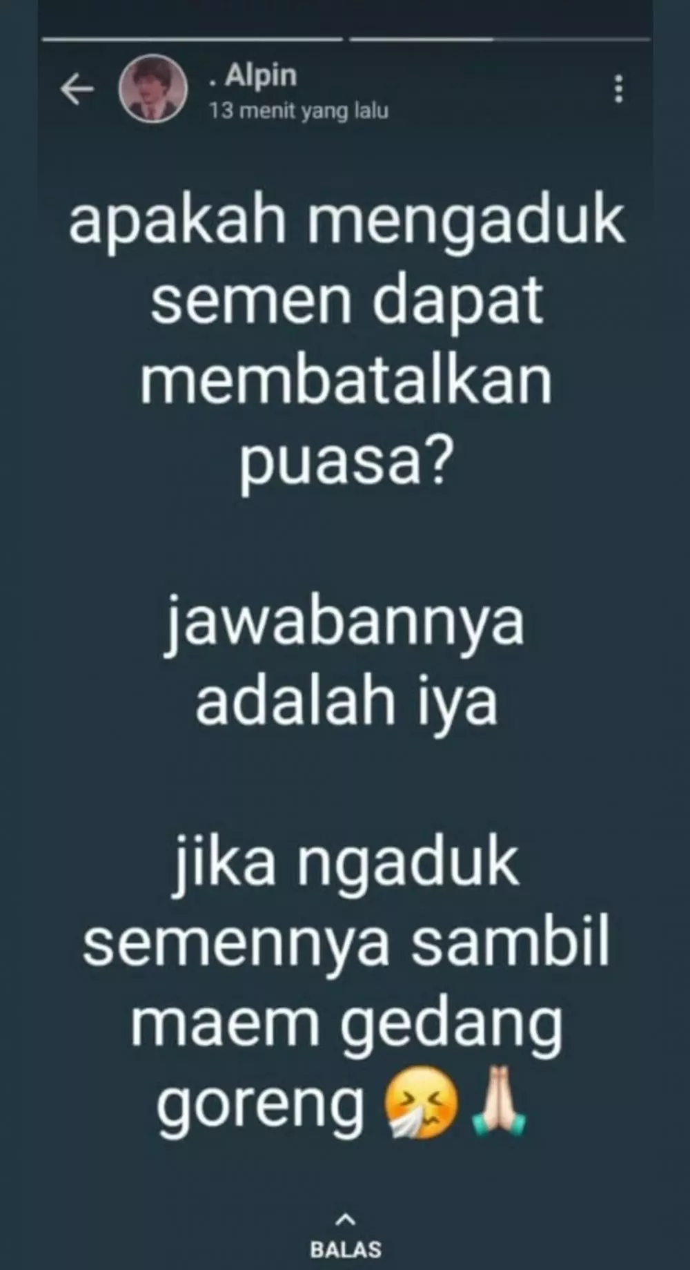 Pertanyaan lucu tentang puasa © berbagai sumber