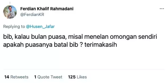 Pertanyaan lucu tentang puasa © berbagai sumber