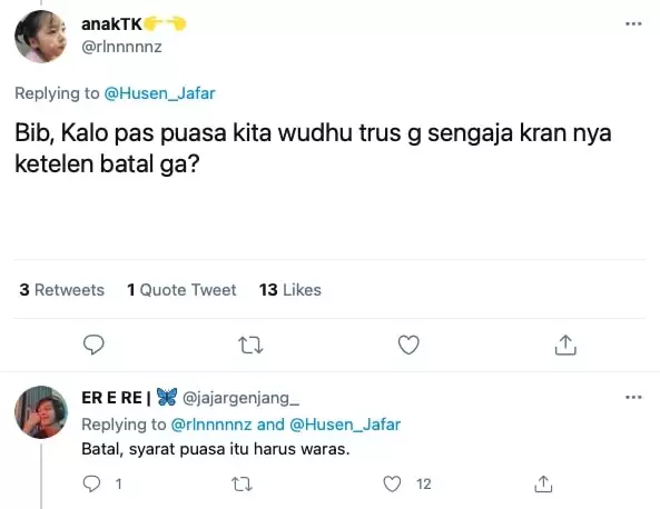 Pertanyaan lucu tentang puasa © berbagai sumber
