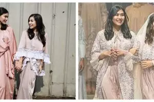 7 Beda gaya Syahnaz Sadiqah dan Nisya Ahmad pakai gamis, memesona