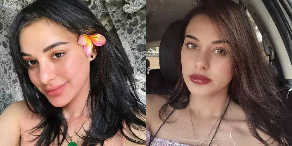 istri bule tanpa dan pakai makeup © Instagram istri bule tanpa dan pakai makeup © Instagram