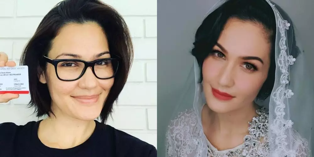 istri bule tanpa dan pakai makeup © Instagram istri bule tanpa dan pakai makeup © Instagram