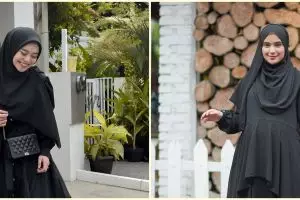 10 Beda gaya outfit Lesty Kejora dan Nadya Mustika, tetap stylish