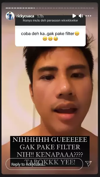 penampilan terbaru Ricky Cuaca usai operasi hidung Instagram