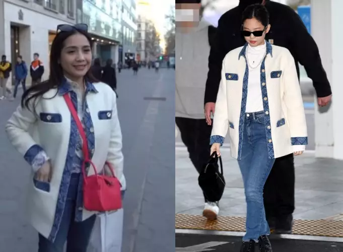 Potret Nagita slavina kembaran baju bareng artis Korea dari berbagai sumber