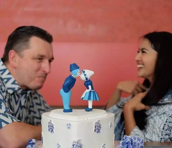 kue ultah pernikahan seleb © 2021 brilio.net