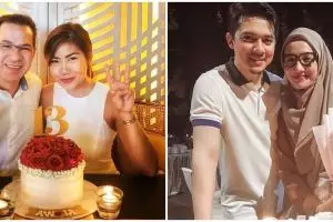 Intip kue ultah pernikahan 10 pasang seleb, punya Zaskia Gotik unik