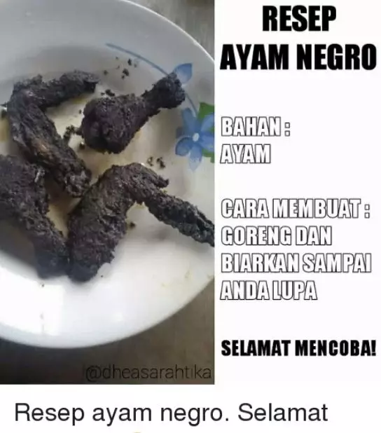 resep memasak nyeleneh Berbagai sumber