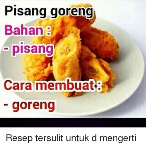 resep memasak nyeleneh Berbagai sumber