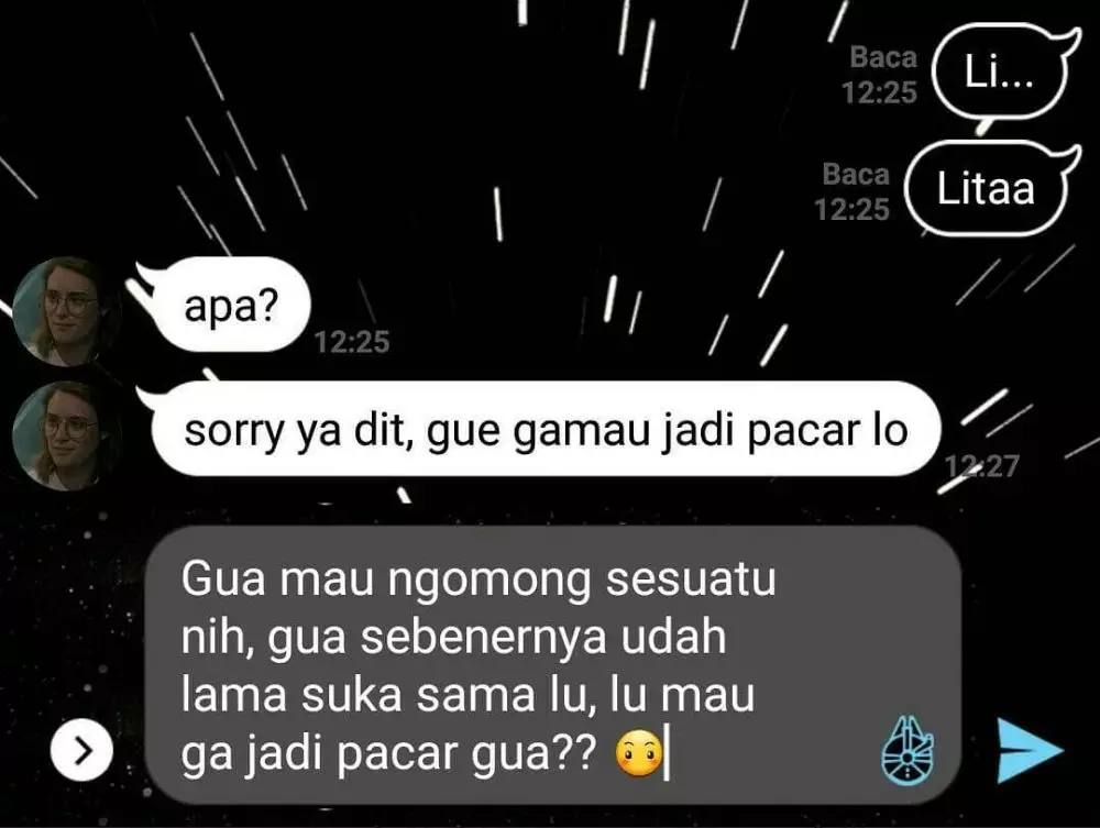 jawaban cewek bikin nangis saat ditembak Instagram