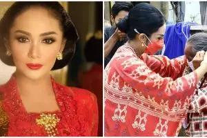 10 Potret Krisdayanti tinjau lokasi pengungsian korban gempa di Malang