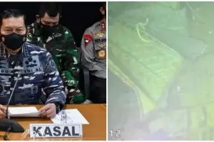 Penampakan kapal selam KRI Nanggala-402 yang terbelah jadi tiga