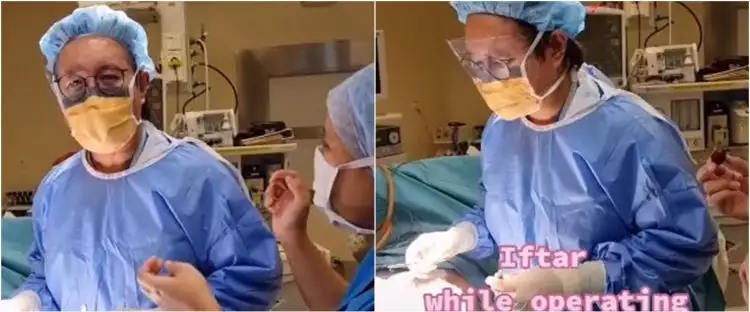 Viral dokter buka puasa sambil operasi pasien, bikin salut
