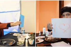 10 Momen dinner romantis Atta dan Aurel, suap-suapan dari jauh