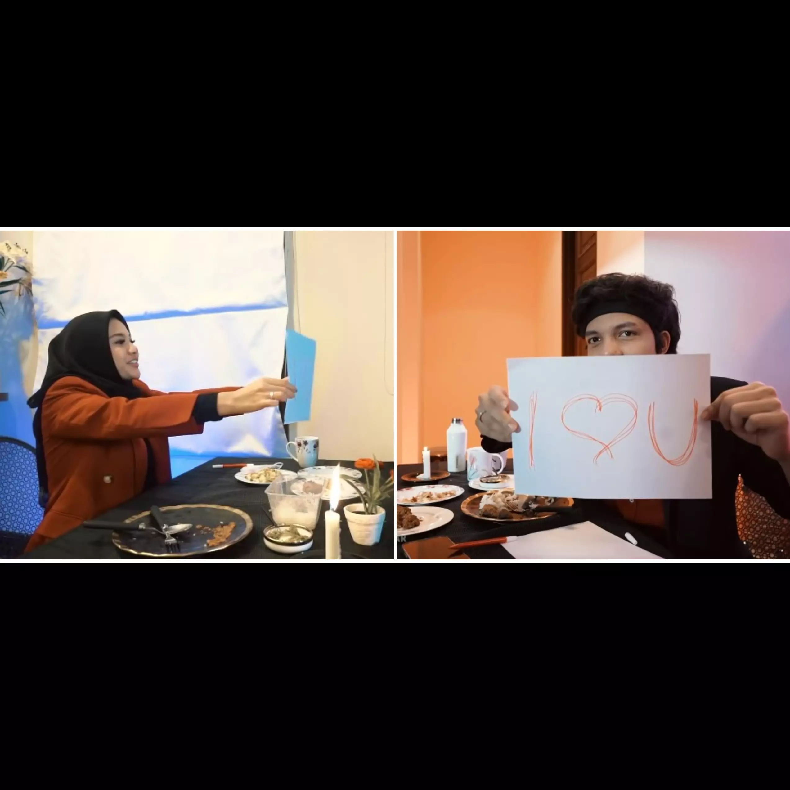 10 Momen dinner romantis Atta dan Aurel, suap-suapan dari jauh