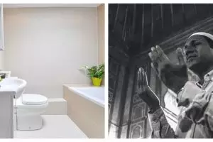 Bacaan doa masuk dan keluar kamar mandi lengkap beserta adabnya