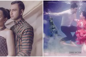 15 Gaya pemotretan maternity Nagita Slavina saat mengandung Rafathar