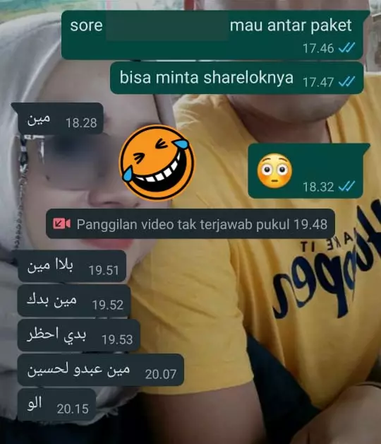 Balasan chat customer paket © Twitter