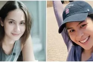 8 Potret Pevita Pearce vs Maudy Ayunda tanpa makeup, memesona abis