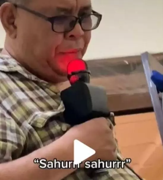 dibangunin sahur bapak kocak TikTok