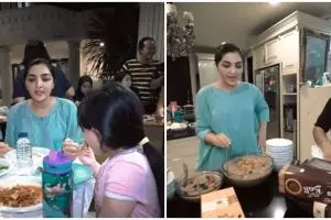 Potret sederhana Ashanty buka puasa di meja makan dapur, tuai pujian