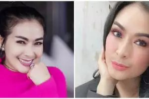 8 Potret anggun Iis Dahlia mengenakan kaftan dan turban